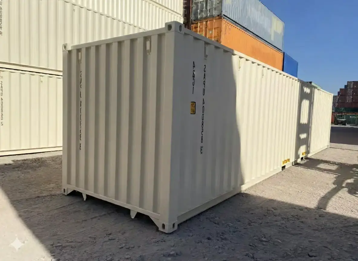 40ft container rear view – structural detail