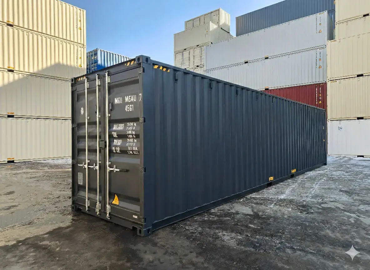 40ft High Cube container – anthracite grey RAL7016