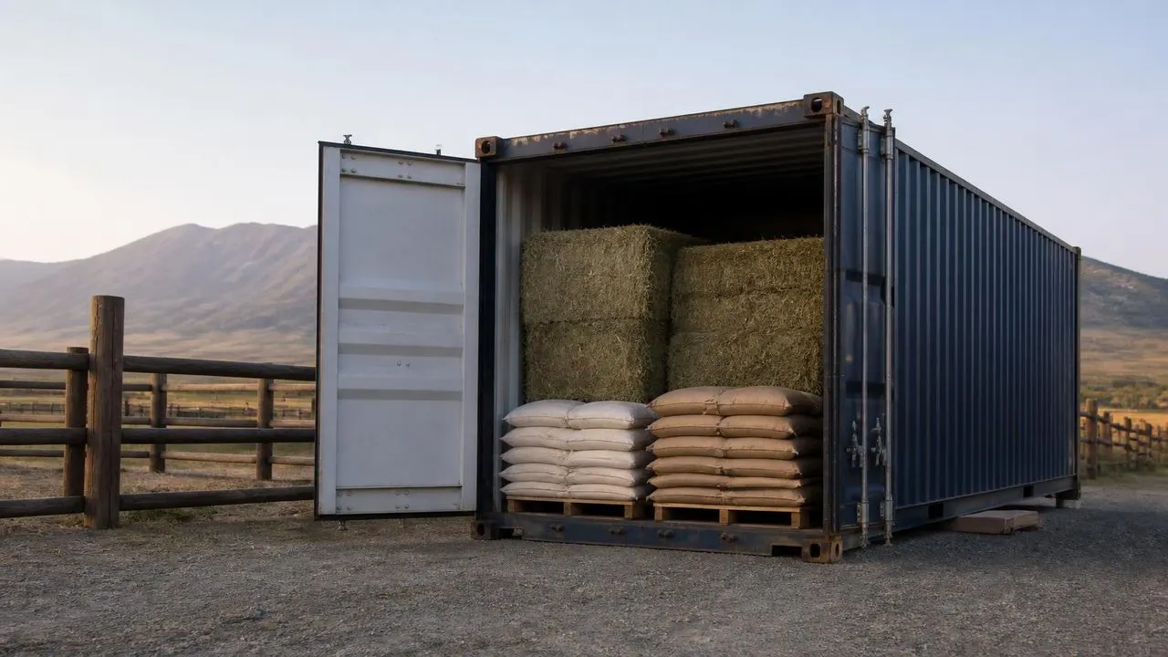 Ranch feed and hay store