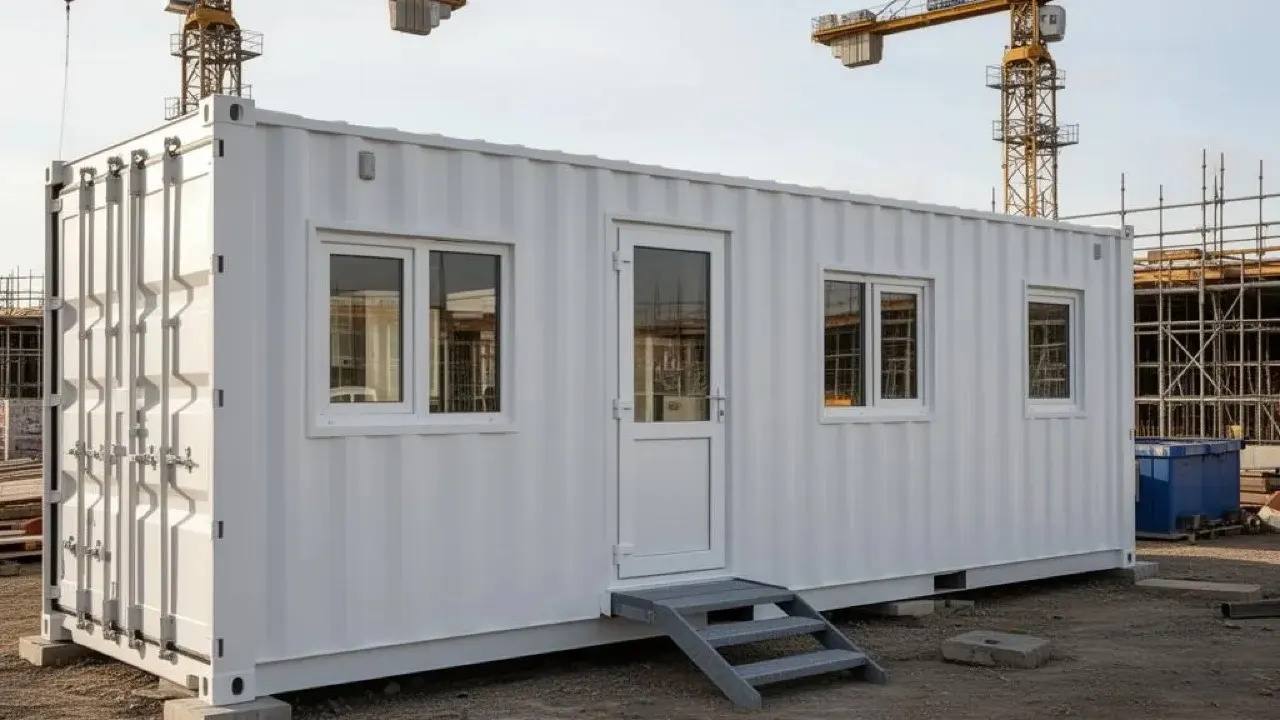 Container gym on a business park