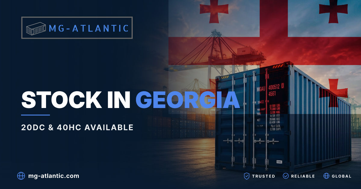 Container Sales & Leasing in Georgia (20ft & 40HC) | MG-Atlantic
