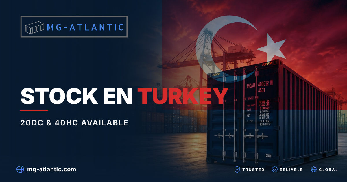 Compra y Leasing de Contenedores en Turquía (20DC & 40HC) | MG-Atlantic